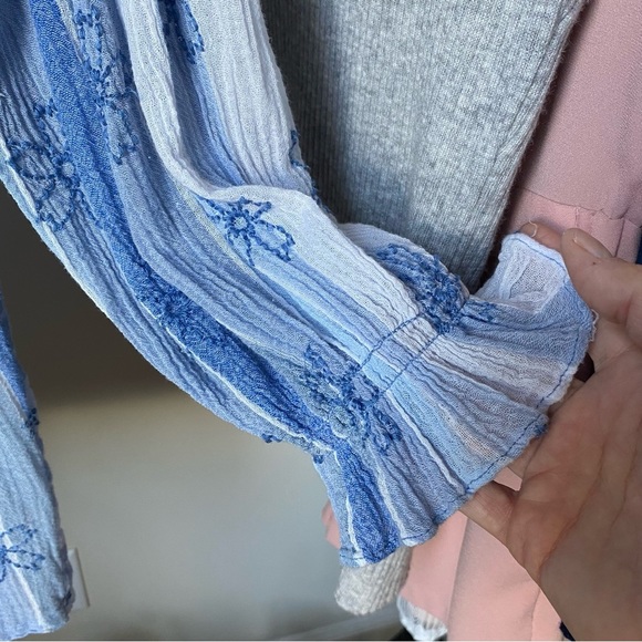 Free People Gingham Floral Tunic - Picture 4 of 7